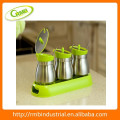 glass stainless steel pp spice rack(RMB)